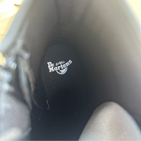 Dr. Marten Kids White Patent Combat Boot Lace-Up Chunky Sole Mini Grunge size 6 - Picture 10 of 11